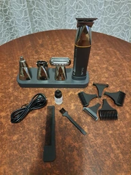 Тример для бороды носа и тела 9 в 1 DALING PROFESSIONAL HAIR CLIPPER универсальный триммер для стрижки волос, машинка для стрижки аккумуляторная, набор для стрижки, триммер для бритья с влагозащитой IPX6 фото от покупателей 2