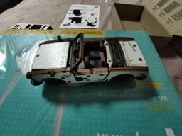 3D пазл Дерев'яна машинка конструктор Кабріолет S-500 3DBRT авто Білий фото від покупців 3