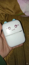 Портативний термопринтер JETIX Mini printer Blue | Принтер із набором термопаперу в комплекті