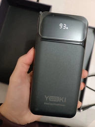 Повербанк 20000 mAh 65W для ноутбука powerbank Yoki MaxCap PD/QC з LED-дисплеєм і кабелем Type-C пауербанк для роутера смартфона телефону епл айфона iphone самсунг samsung фото від покупців 4