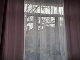Тюль вуаль шифон белый с пришитой тесьмой 300*250 см фото от покупателей 2