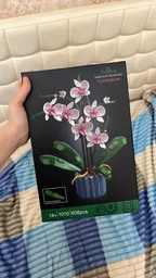 Конструктор Орхидея 608 деталей Ботаническая коллекция Набор Botanical Orchid Оригинальный подарок девушке и маме конструктор цветы фото от покупателей 7