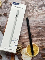 Стилус для планшета телефона айпада ручка стилус с LED дисплеем Pencil Active Pro для айфона iOS iPhone iPad и Android сенсорный активный пенсионный карандаш pen универсальный цифровой адаптивный без блютуз + 2 наконечника и кабель в подарок фото от покупателей 4