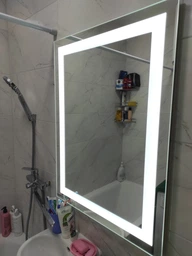 Зеркало с LED подсветкой SR-002 (600х800мм) фото от покупателей 1
