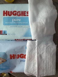Вологі серветки Huggies Pure 56 шт. фото від покупців 14