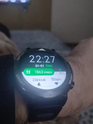 Смарт-годинник з Українським меню та додатком з акумулятором на 960мАг Blackview W50Pro 1.45, IP68 Call Black/ЧОРНИЙ (W50PB) фото від покупців 1
