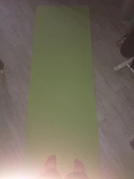 Килимок для йоги та фітнесу TPE (йога мат, каремат спортивний) OSPORT Yoga ECO Pro 6мм (FI-0076) Бірюзово-бузковий фото від покупців 3