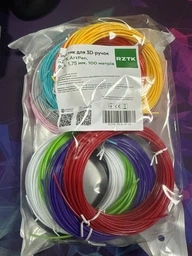 Пластик для 3D-ручек RZTK ArtPen PLA 1.75 мм 10 метров х 10 шт (PLA100) фото от покупателей 9