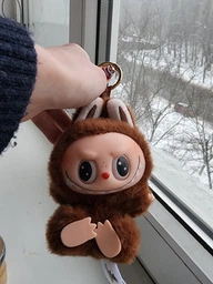 Игрушка Лабубу Hehe (сезон 2) брелок мягкая плюшевая игрушка Labubu Have a Seat для детей (арт 14428)