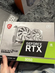 Видеокарта MSI GeForce RTX3050 8Gb VENTUS 2X XS WHITE OC (RTX 3050 VENTUS 2X XS WHITE 8G OC)