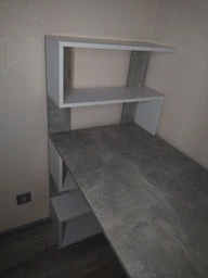 Стол компьютерный Moreli Christer Ш1416*В1226*Г600 Дуб сонома-Белый фото от покупателей 1