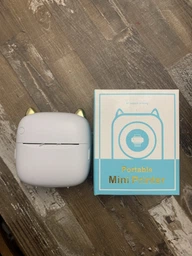 Мини принтер - ночник детский 7 цветов подсветки с Bluetooth для смартфона портативный термопринтер беспроводной белый портативный термопринтер фото от покупателей 14