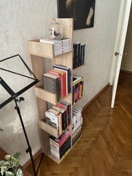 Стеллаж для книг компактный в цвете дуб сонома MS224 фото от покупателей 5
