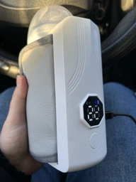 Портативный подогреватель для детских бутылочек на аккумуляторе Warmer Pro беспроводной нагреватель бутылочок компактный для прогулки белый фото от покупателей 7