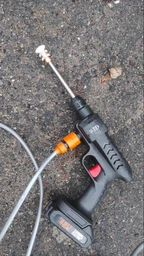 Автомойка высокого давления, аккумуляторная минимойка Water Gun для машины, пистолет-распылитель в кейсе, 2 АКБ авто мойка чёрный фото от покупателей 2