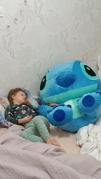 Мʼяка іграшка Стіч Ангел 65 см рожевий фото від покупців 1