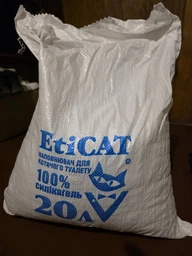 Наповнювач для котячого туалету силікагелевий Eticat 15.0L ECO фото від покупців 3