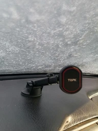 Магнитный автодержатель для телефона в автомобиль на присоске с клейкой основой D37-X фото от покупателей 5