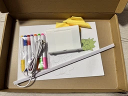 LED Дошка для малювання світлом набір для творчості різнокольоровий дитячий нічник DIY + фломастери 7шт в комплекті фото від покупців 5