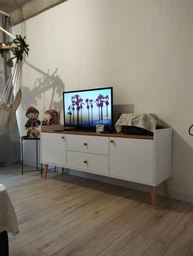 Буфет Art in Head скандинавский Asgard 1470x675x400 Белый бриллиант/Дуб крафт золотой (AG01011200000)