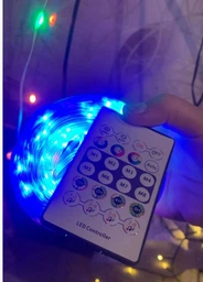 Розумна смарт гірлянда музична для танців Meiq-it Led RGB 10 метрів на 100 ламп від usb павербанк управління через телефон, smart гірлянди роса з синхронізацією музики через Bluetooth різнокольорова фото від покупців 1