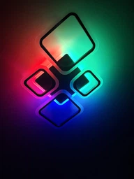 Смарт люстра с колонкой управляемая светодиодная OVAL RGB MUSIC 5S 85 Вт 725x460x80 мм Черная ESLLSE фото от покупателей 1