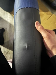 Комплект модельных чехлов NEO X AMI.AUTO из германской экокожи Аригона черно белые на Тойота Ярис (Toyota Yaris) 2005-2010 седан фото от покупателей 4