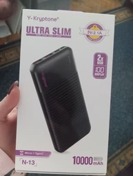 УМБ повербанк Y-Kryptone S-03 Solar Charge LED Light 30000 mAh Black (YK-S03SLC-B)