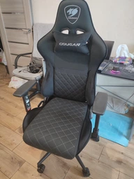 Кресло игровое Cougar Armor One V2 F геймерское, текстильная ткань, стальной каркас, черный+оранжевый фото от покупателей 9