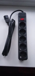 Сетевой фильтр Patron SP-1055U с кабелем для ИБП 5 розеток 2 м Black (SP-1055U)