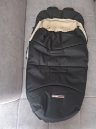 Зимний Конверт Футмуф Чехол на овчине в коляску Z&D Thermo (Black)