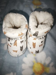 Детские теплые пинетки "Warm Paws" для малышей (длина стельки 12,5 см) (12-18 месяцев) темно-синий (KS1024) фото от покупателей 2
