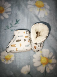 Детские теплые пинетки "Warm Paws" для малышей (длина стельки 12,5 см) (12-18 месяцев) темно-синий (KS1024)