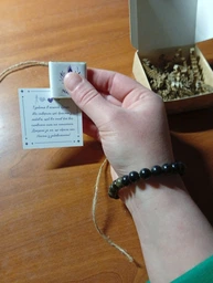 Браслет Magic Stone із золотистого обсидіану 8 мм, one size фото від покупців 1