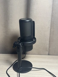 Мікрофон для комп'ютера ігровий студійний конденсаторний професійнийдля ПК з поп фільтром для стрімів запису подкастів вокалу з підсвіткою RGB фото від покупців 1