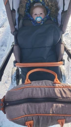Зимний теплый конверт в прогулочную коляску и санки на флисе BAVO FootMuff