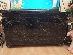 Набір самоклейна ПВХ плівка 2 шт по 0,6х3м, HOME DESIGN, інтер'єрна, водостійка, для меблів і кухні, колір чорний мармур (чорна) фото від покупців 5