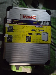 Набор инструментов WMC TOOLS Дорожный кейс 1/4'', 1/2'' 6 гр. 186 предметов (WT-WMC186-3)