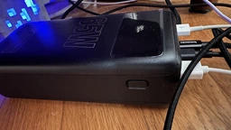 Повербанк для ноутбука 50000 mAh 65W PD швидка зарядка Type-C Hoco з LED-ліхтарем Чорний фото від покупців 1
