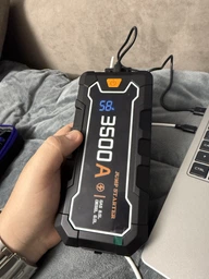 Пускозарядное устройство Бустер для авто JUMP STARTER CY35 BOOST мощный старт 3500A пиковый ток 2000A пусковой фото от покупателей 1