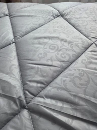 Ковдра MirSon антиалергенна EcoSilk всесезонна №9005 Eco Light Gray 200x220 см (2200005995143) фото від покупців 1