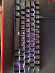 Клавіатура дротова HyperX Alloy Origins 65 HX Red USB Black (4P5D6AA)