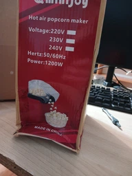 Апарат для приготування попкорну Minijoy Popcorn Machine 1200Вт червоний фото від покупців 1