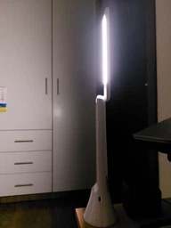 Настільна акумуляторна лампа ліхтар 2в1 з регулюванням нахилу та рівнем яскравості Videx Berlin LED 5W 3000-5500K 2in1 зручна та компактна White