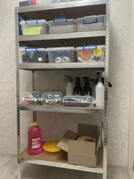 Стеллаж 4P StrongShelf 180Х90X40 см оцинкованный, равномерная нагрузка 175кг/полка, общая нагрузка до 875кг фото от покупателей 4