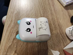 Портативний міні принтер термопринтер Mini printer Pink +2 вида паперу ( звичайний, самоклеючий,кольоровий) фото від покупців 18