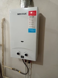 Газовая колонка Mixxus GWH-0112 BASIC WHITE дымоходная 12 л/мин (WH0029) фото от покупателей 4