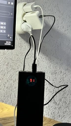 УМБ Портативна Батарея Baseus Amblight Digital Display 65W 30000mAh Powerbank White фото від покупців 4