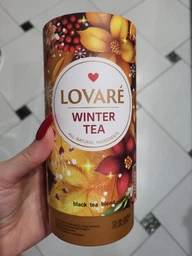 Чай черный Lovare Winter Tea с фруктами, лепестками цветов, ароматом питахайи и манго 80 г (4823115406088) фото от покупателей 1