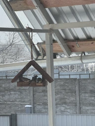 Кормушка для птиц подвесная House_for_birds "Радуга" дерево фото от покупателей 1